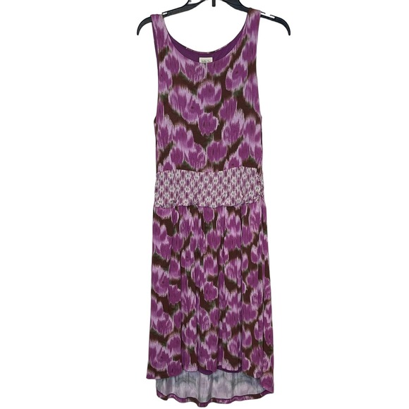 Matilda Jane Hello Lovely Adore Me Purple Floral Hi Low Jersey Dress Women Large - Picture 1 of 8